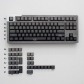 Dust Full PBT Gradient Grey Dip-dye Keycaps Set Doubleshot Backlit OEM Profile for Cherry MX Mechanical Keyboard